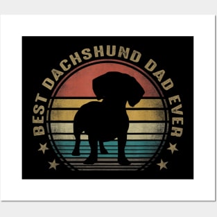 Best Dachshund Dad Ever Vintage Posters and Art